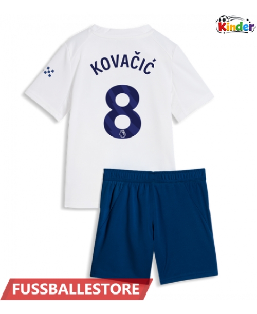Günstige Manchester City Mateo Kovacic #8 3rd trikot Kinder 2026-27 Kurzarm (+ Kurze Hosen)